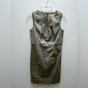 Michael Kors Shimmering Gold Sleeveless Dress